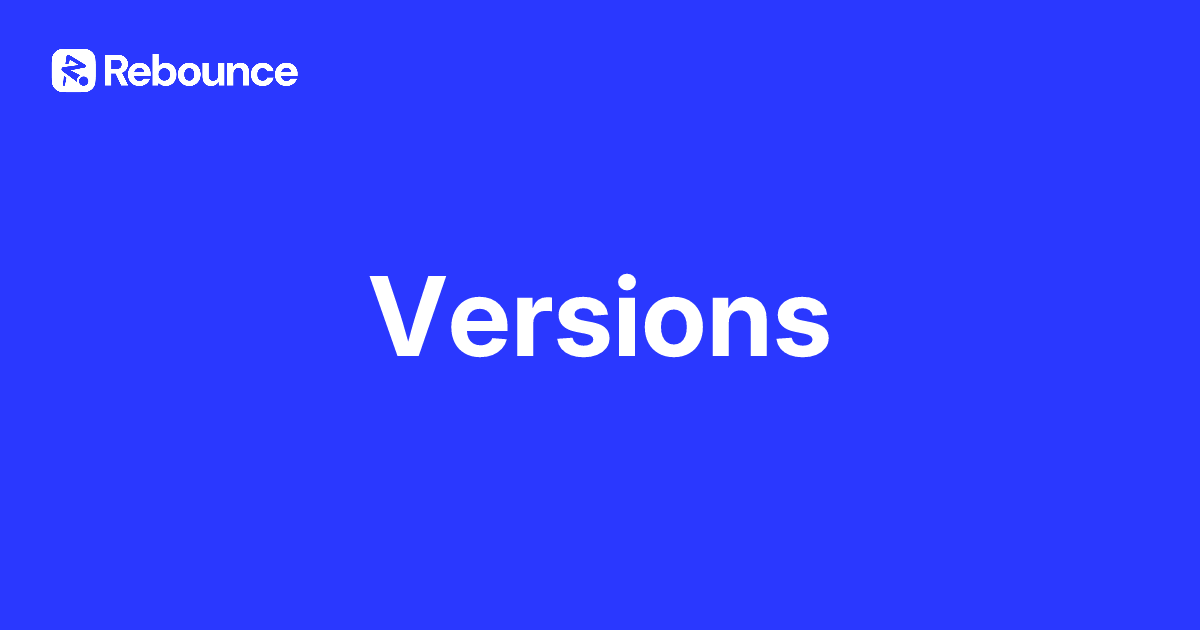 Versions
